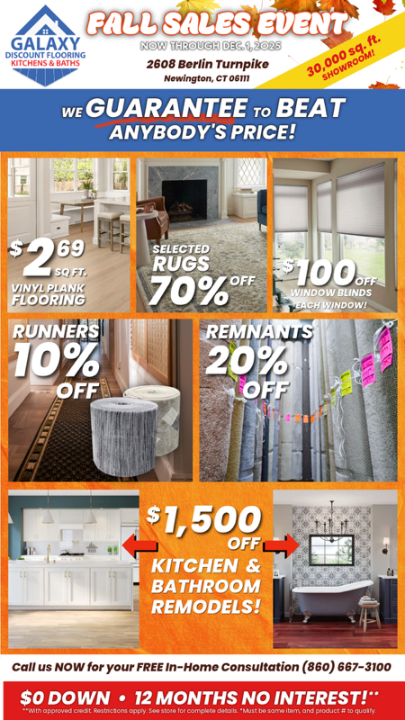 Galaxy Kitchens & Bath Spring Sale